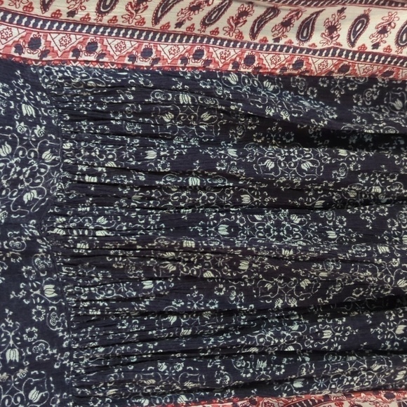 American Eagle y2k XXS  Oversized Mini Dress Tunic Patchwork Paisley - Picture 12 of 14